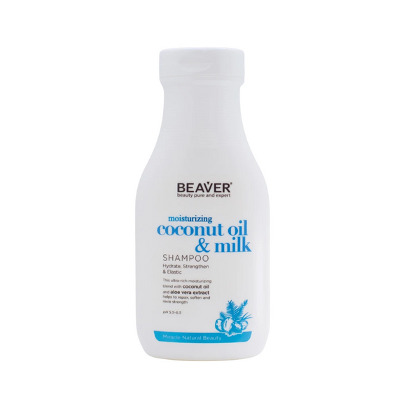 Beaver Coconut Oil and Milk Shampoo - 350ml (for Normal to Dry Hair)
