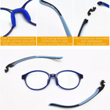 BluOut Tanner Anti-Blue Light Eyewear for Kids 7-12 years old (Non-prescription lens)