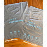 Cassava Biobag - "I am a cassava bag" Poly/Mailer (Grocery) Medium - Sei Whale Gray 501 (50pcs)