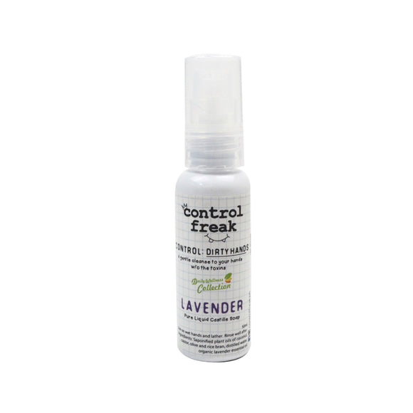 Control Freak All-Natural Hand Soap: Control Dirty Hands - Lavender - 50ml spray bottle