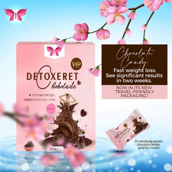Detoxeret Chokolade - Weight Loss Chocolate Candy (30 pcs/box) - Batch 15