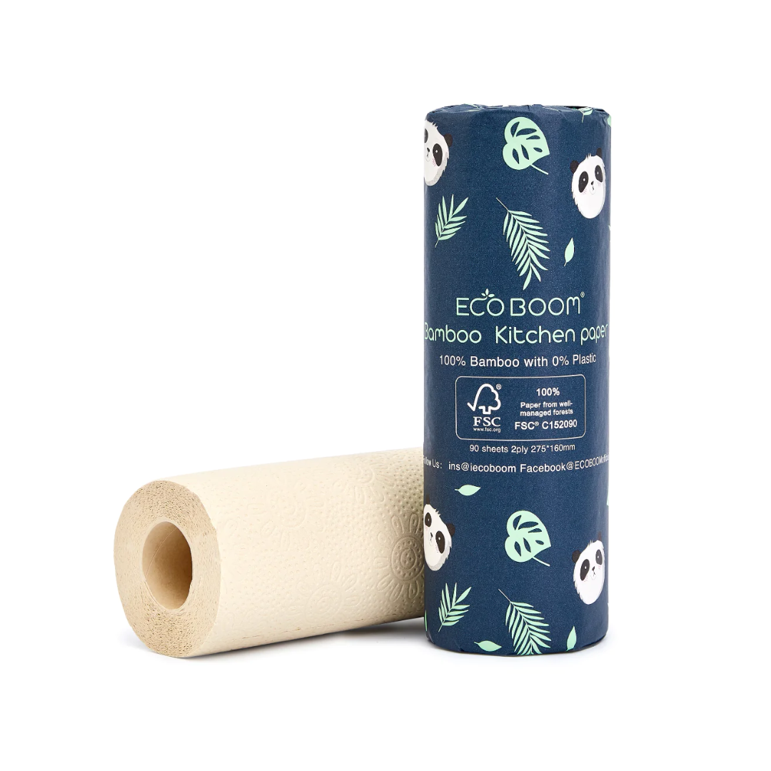 Eco Boom Biodegradable Bamboo Kitchen Paper Roll – NATURALLYBABYPH CO.