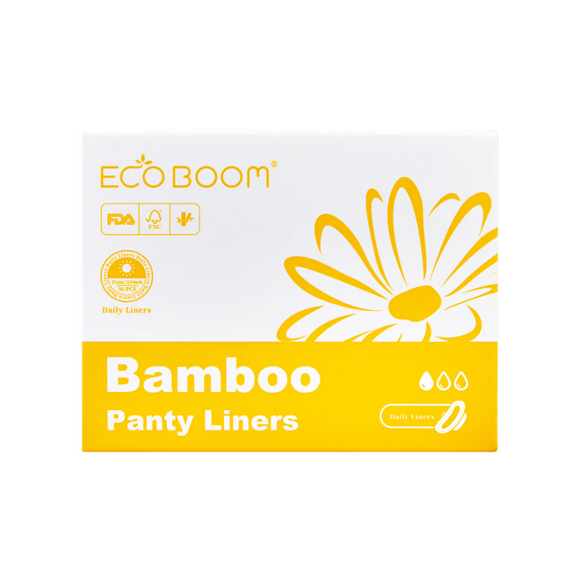 Eco Boom Panty Liners Feminine Biodegradable Bamboo Sanitary Pads