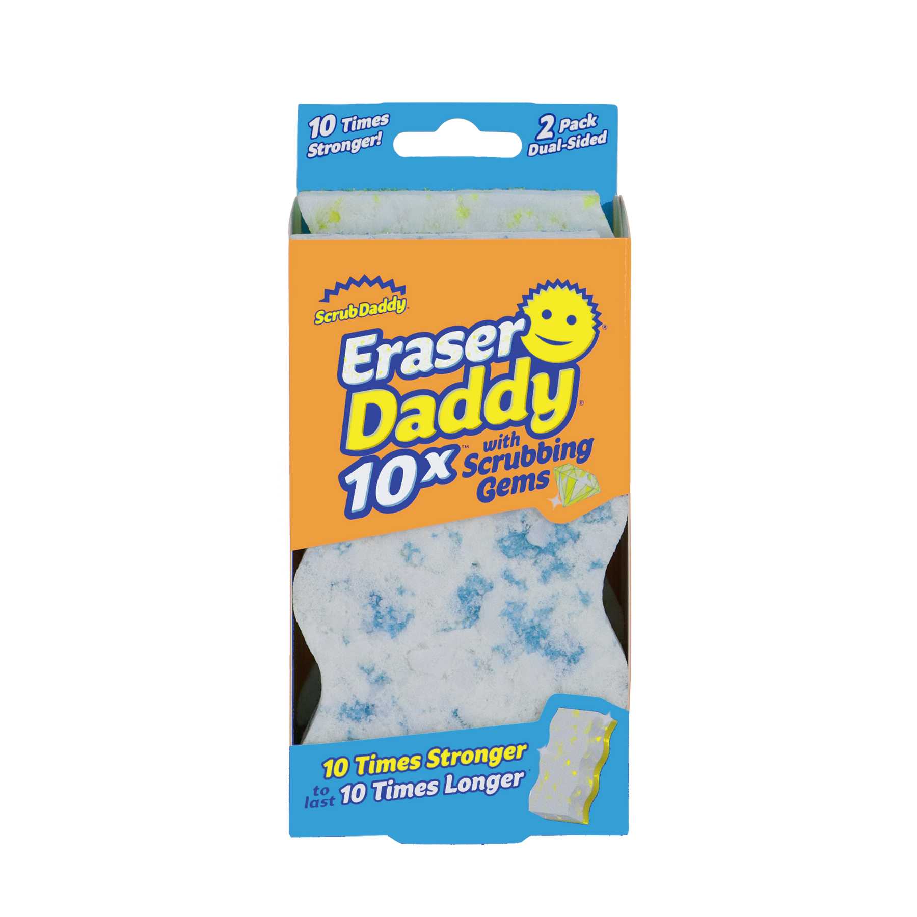 Scrub Daddy Eraser Daddy 10x with Scrubbing Gems 2ct (PACK OF 2
