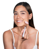 Finishing Touch: Flawless Contour Vibrating Facial Roller & Massager, Rose Quartz