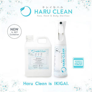 Haru Clean Gentle Defense - Face, Hand and Body Sterilizer - IKIGAI Bottle Set (300ml) - Limited Edition