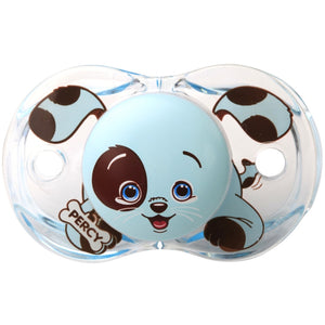 RazBaby Keep-It-Kleen Pacifier – Percy Blue Puppy