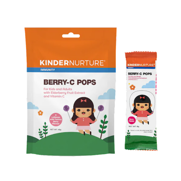 KinderNurture Berry-C Pops Lollipops 48g (6pcs/pack)