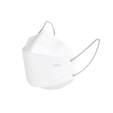 Meo Guard Flat-fold Disposable Respirator - Black / White (10pcs/pack)