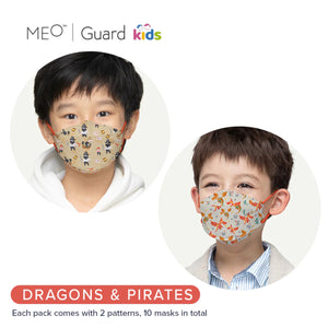 Meo Guard Kids Flat-fold Disposable Respirator (10pcs/pack)