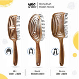 Yao Moving Square Hair Brush Pale Blue (For Long Length Hair)