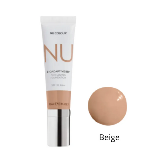Nu Colour Bioadaptive BB+ Skin Loving Foundation 3.4 (Beige) - 30ml