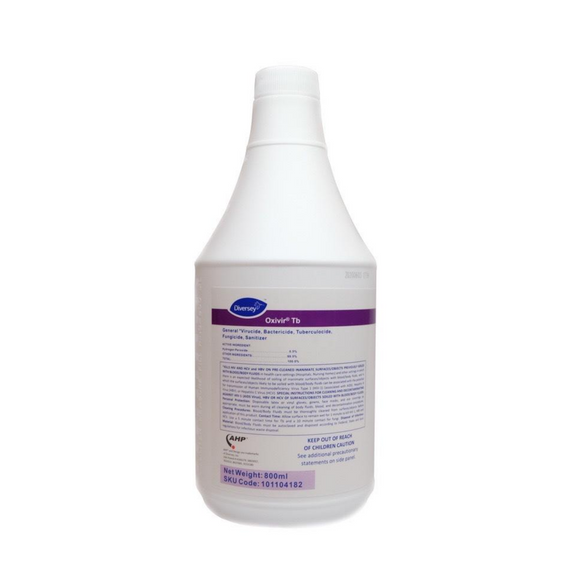 Diversey Oxivir TB Hospital Grade Disinfectant Cleaner (Ready to Use) - 800ml