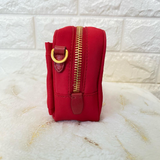 Pre-loved. Prada Tessuto Fiocco Nylon Box Crossbody Bag - Rosso Red