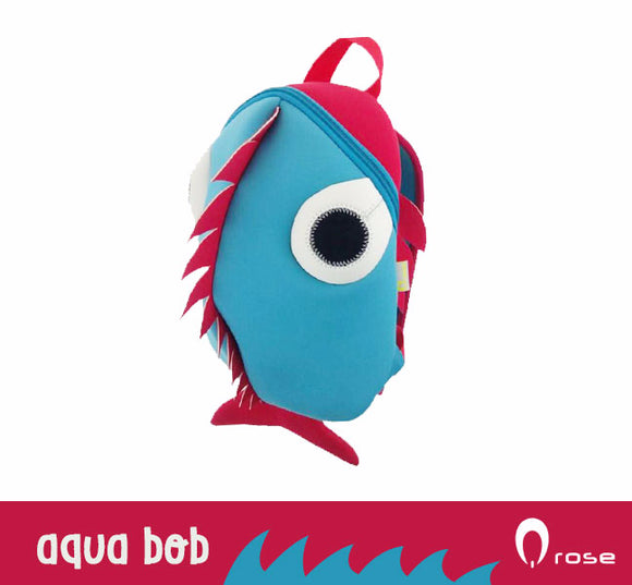 Qrose Pet Backpack: Aquabob The Blue Fish