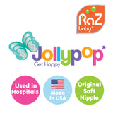 RaZBuddy Paci Holder – JollyPop Pacifier – Ethan Penguin
