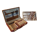 Roba Italiana Royalty Line Super Sharp 25 Pieces Stainless Steel Knives and Cutlery Case