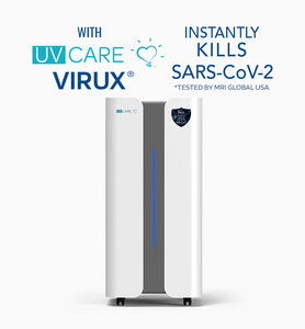 UV Care Super Air Cleaner Pro 2 W/ Medical Grade HEPA Filter & ViruX Patented Technology (Instantly Kills SARS-CoV-2)