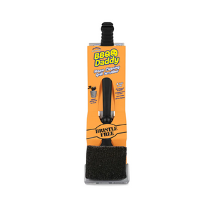 Scrub Daddy BBQ Daddy Grill Brush - Bristle Free Grill Brush with Stainless Steel Scraper