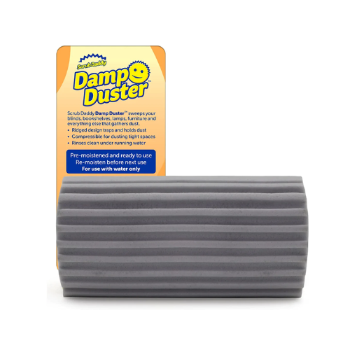 Scrub Daddy Damp Duster - Magical Dust Cleaning Sponge (Gray)