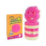 Scrub Mommy Dual-Sided Scrubber + Sponge (4CT Pack)