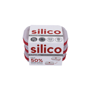 Silico CollapsiBox - Small - Set of 3 - 320ml (Clear)