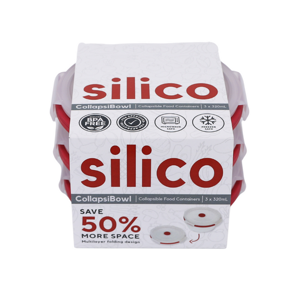Silico CollapsiBowl - Small - Set of 3 (320ml)