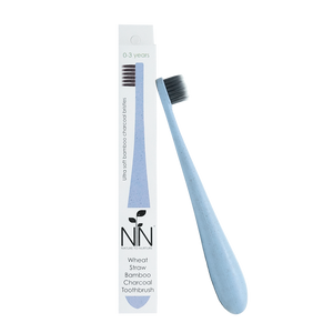 Nature to Nurture Wheat Straw Bamboo Charcoal Toothbrush, 0-3 years old