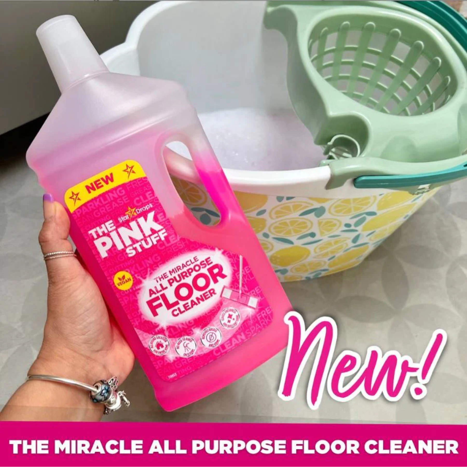 Stardrops The Pink Stuff The Miracle Direct to Floor Cleaner Quick