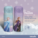 Totsafe Disney Kids Double Wall Stainless Steel Insulated Sippy Bottle 350mL (with extra sippy & straw replacement)