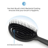 Yao Scalp Care Hair Brush specialized for Men Wooden Texture (For Men)