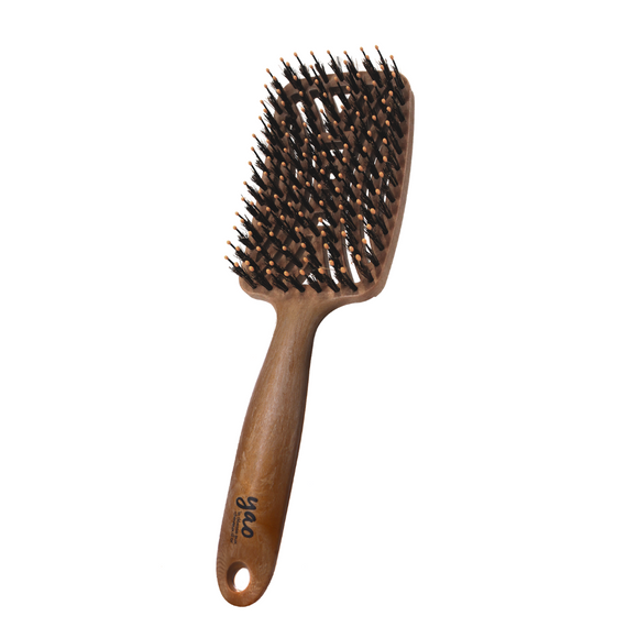 Yao Strong Boar Bristle Brush (For Thick Hair Type Shiny/Vibrant Less Dry Hair)