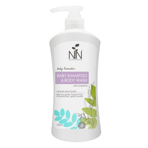 Nature To Nurture Baby Shampoo & Body Wash 750ml Pump Bottle
